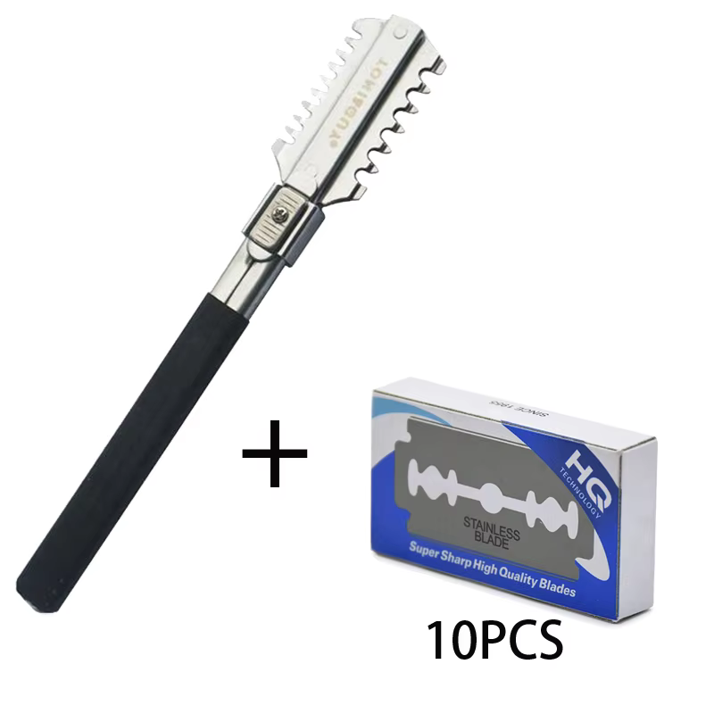 Men'S Grooming Salon - Double-Edge Scheren Kapsel Scheermes Messen Handleiding