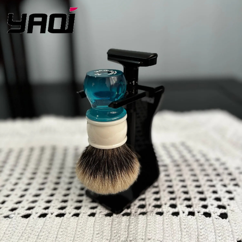 Men Grooming Hygiene - 2026 Yaqi 24mm Aqua Twee-Band Haarscheerkwast