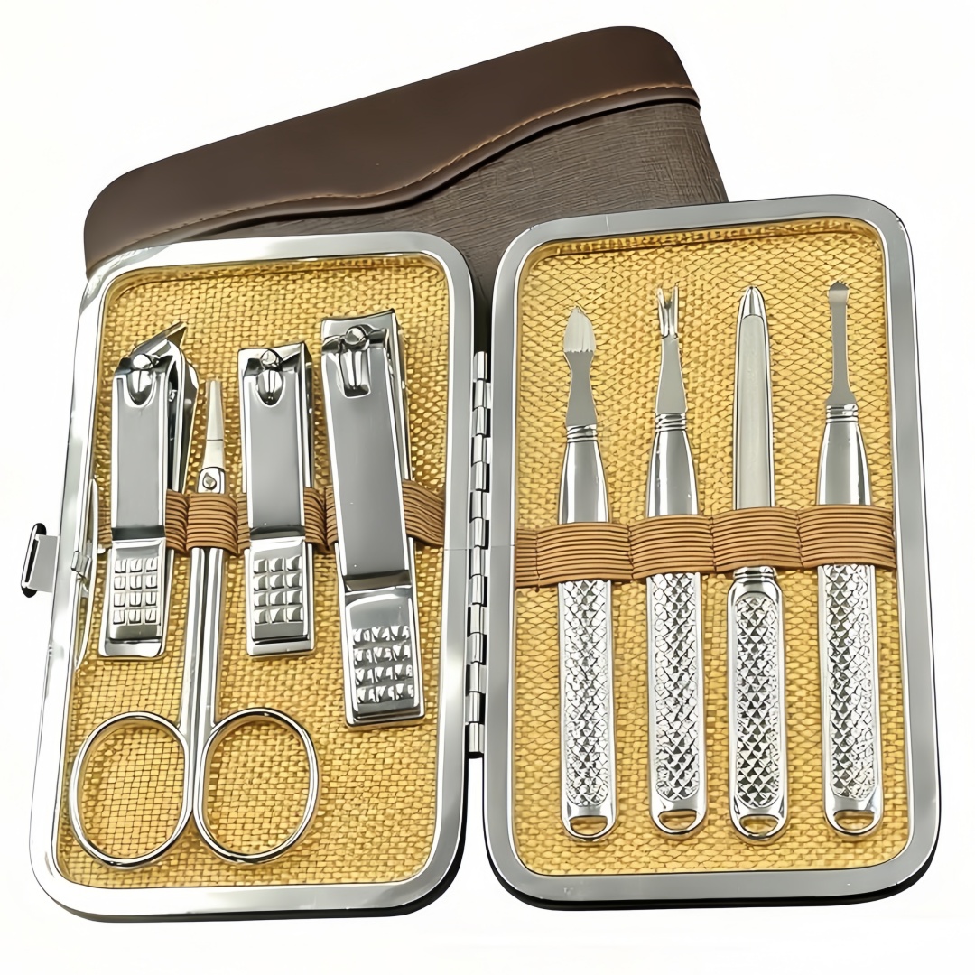 Mens Grooming Kit Case - Manicureset voor mannen en vrouwen, professionele