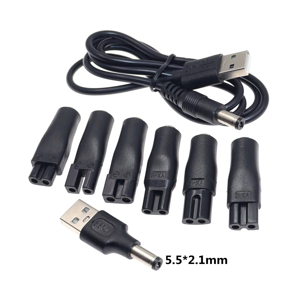Men'S Grooming Salon - 8 stuks vervangende voedingskabels 5V oplader