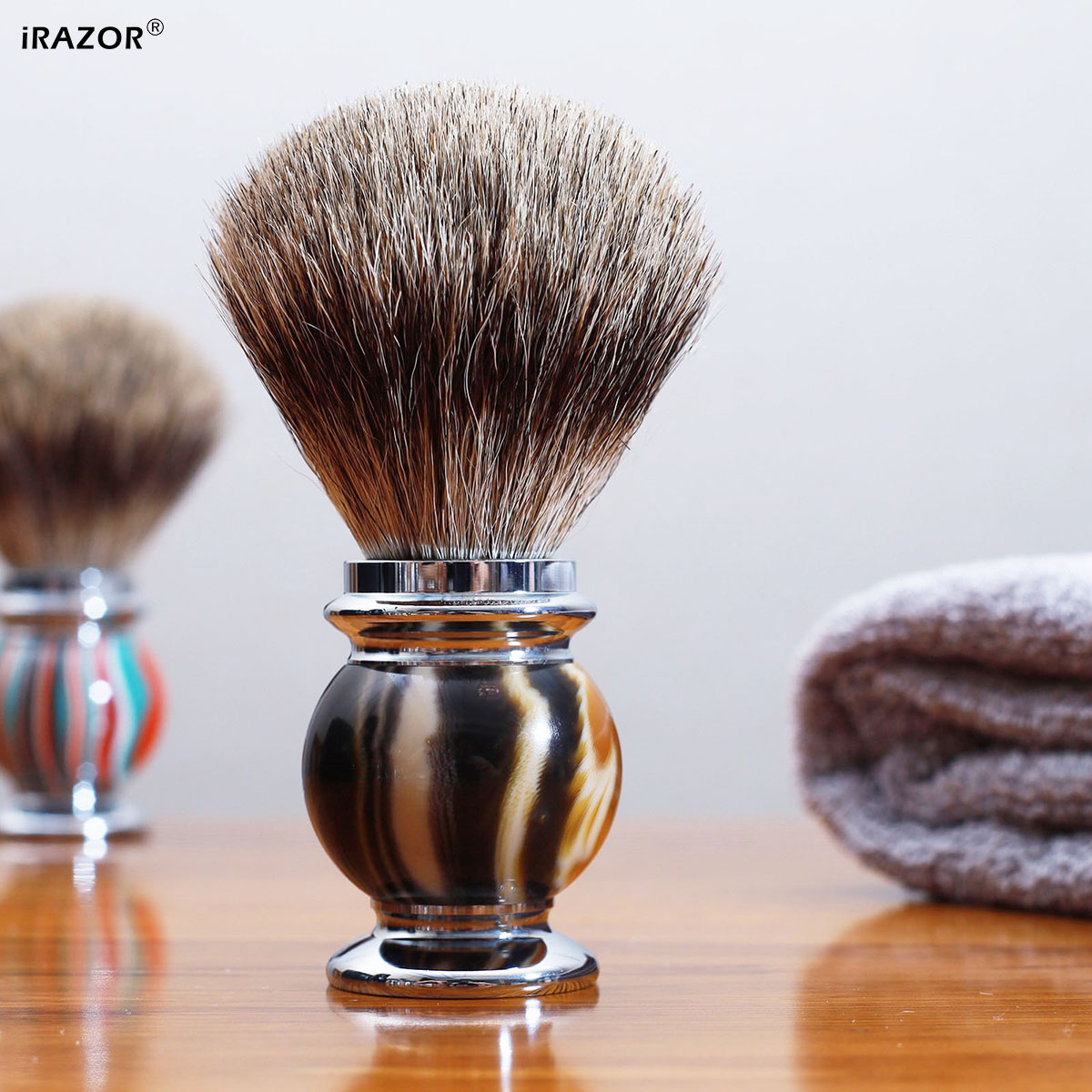 Men Grooming Hygiene - iRAZOR Silvertip Scheerkwast voor Mannen, Ultra
