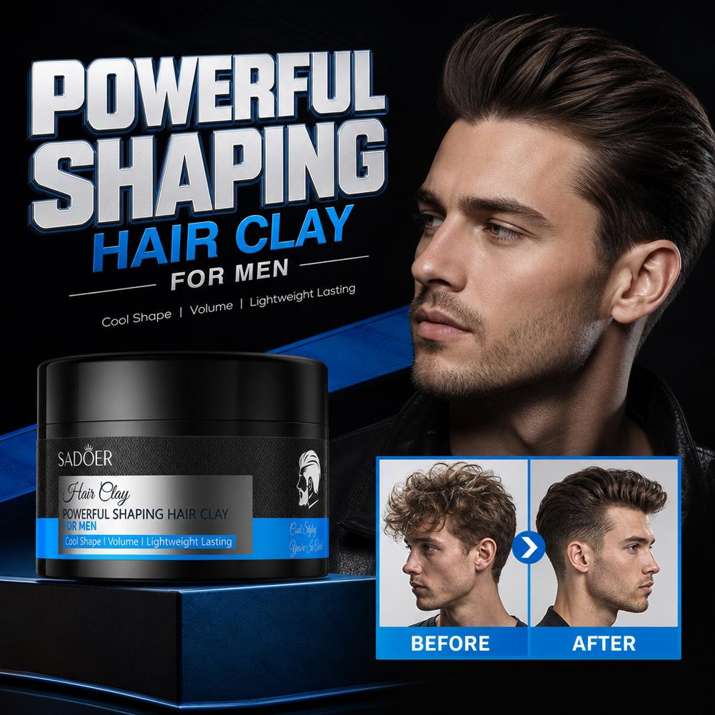 Men'S Grooming & Health Made Simple - Matte haarstyling klei, sterke hold, niet-vette