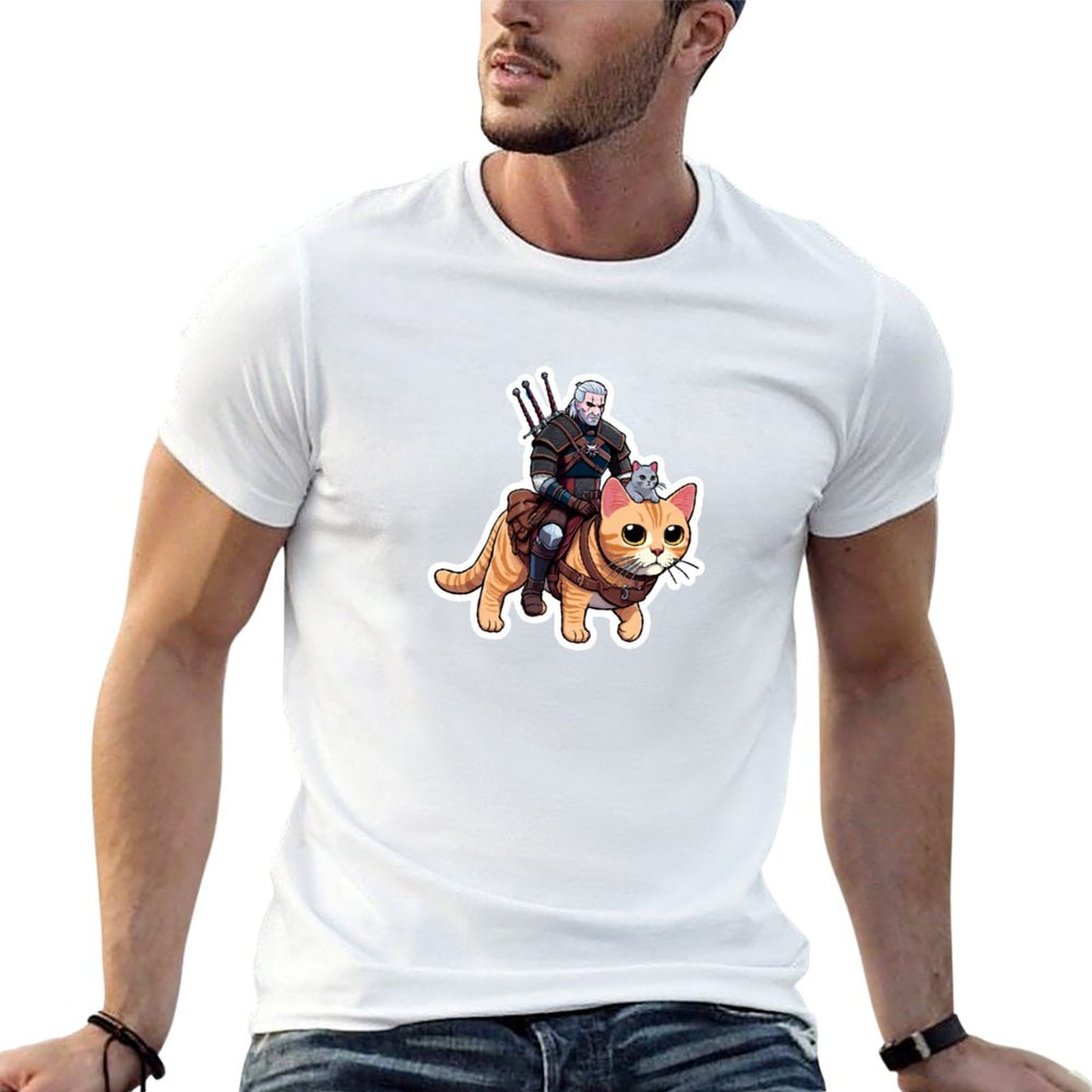 Men'S Grooming Guide - Geralt's Guide to Cat Grooming T-shirt