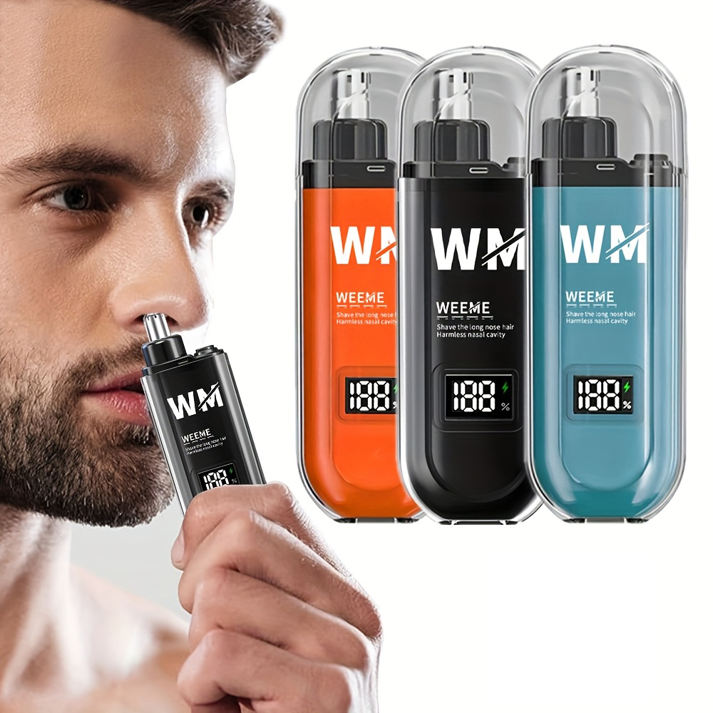 Men'S Grooming Salon - Draagbare mini-neushaartrimmer, 1 stuk neushaarverwijderaar, neushaarscheerapparaat,