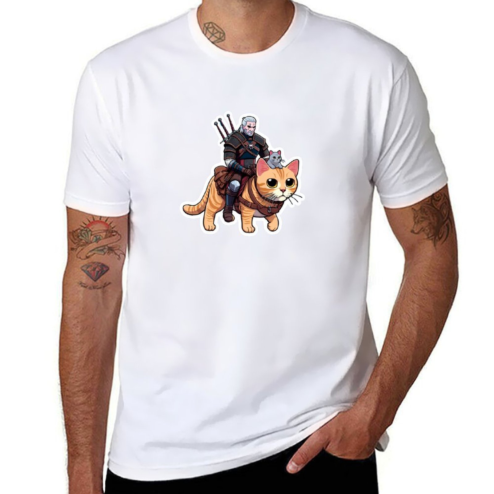 Men'S Grooming Guide - Geralt's Guide to Cat Grooming T-shirt