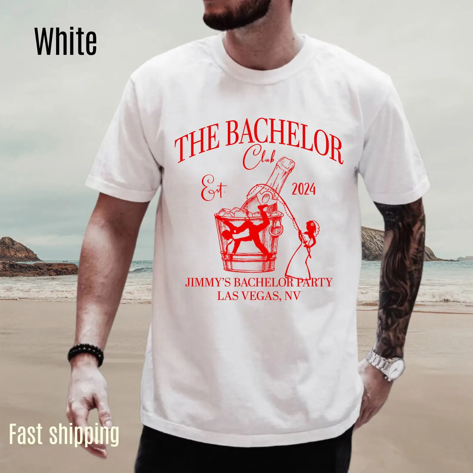 Men'S Grooming Vegas - Custom The Bachelor Club 2024 T-shirt