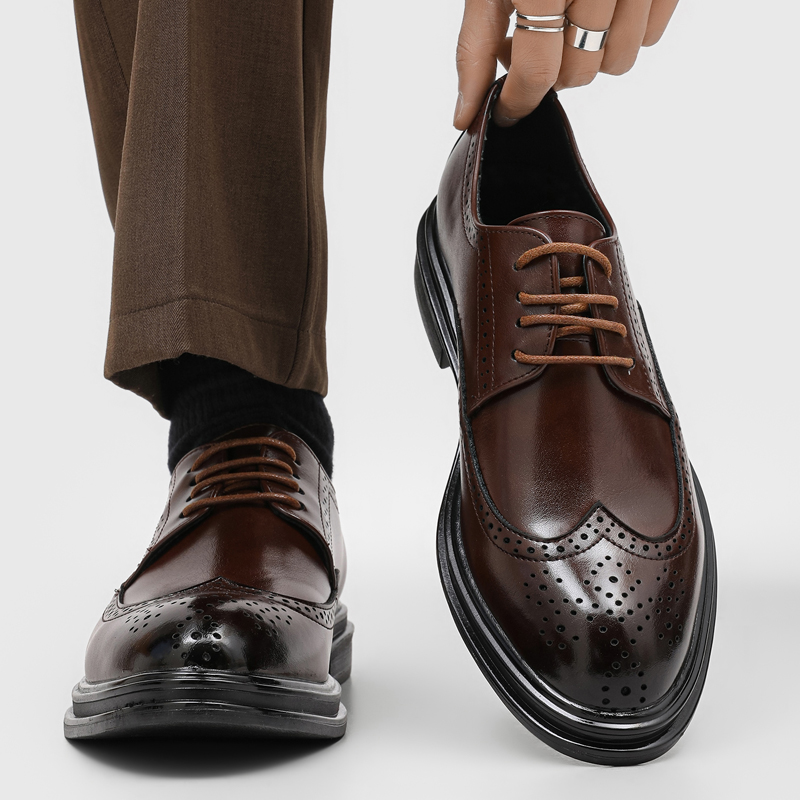 Young Men'S Grooming - Casual leren schoenen voor heren, geschikt