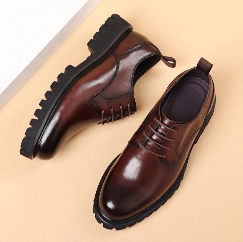 Young Men'S Grooming - Britse stijl echt lederen Oxford schoenen,