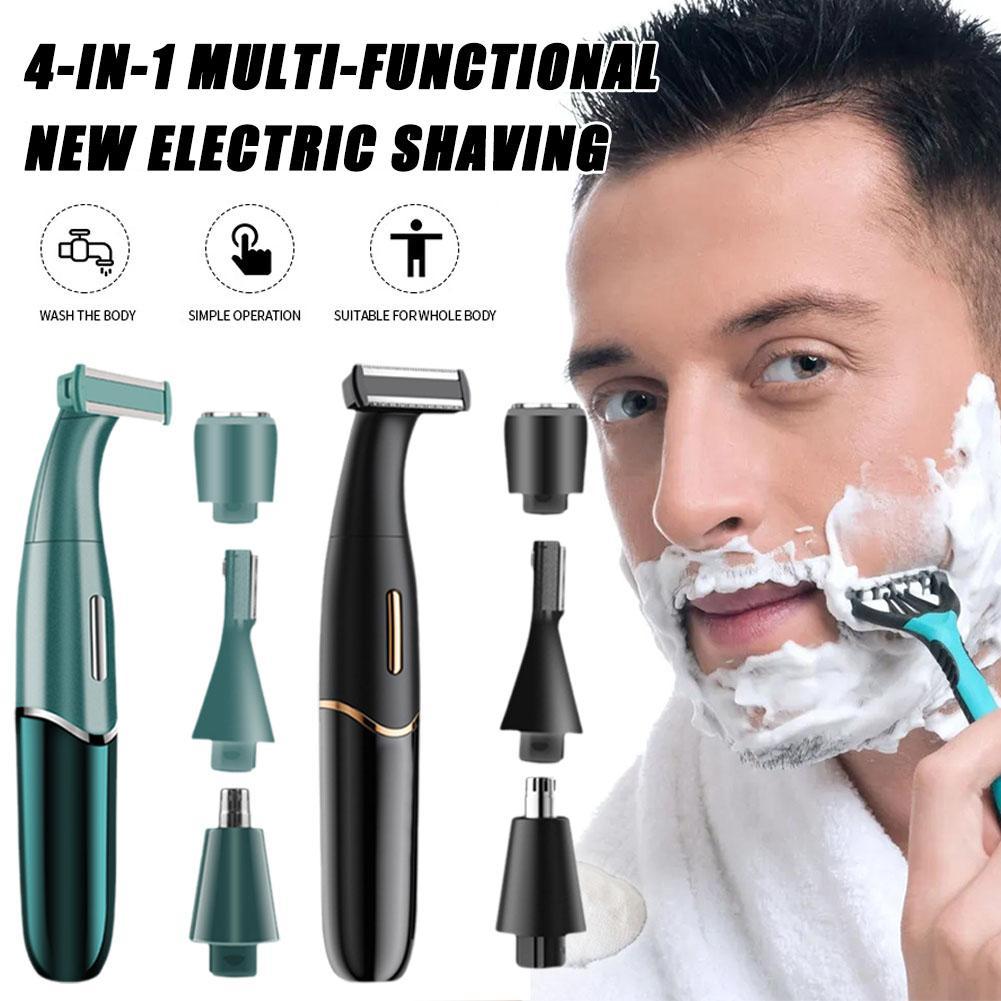 Men'S Grooming Eyebrow Trimming - 3-in-1 Elektrische Scheerapparaat Mannen Baardtrimmer USB