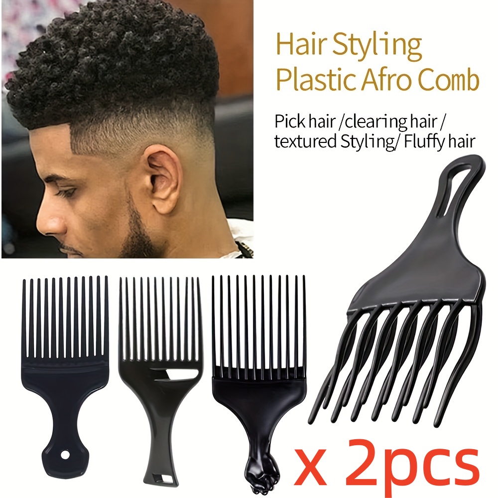 Men'S Grooming Salon - 2 stuks/verpakking Professionele Barbier Haarstyling Afro