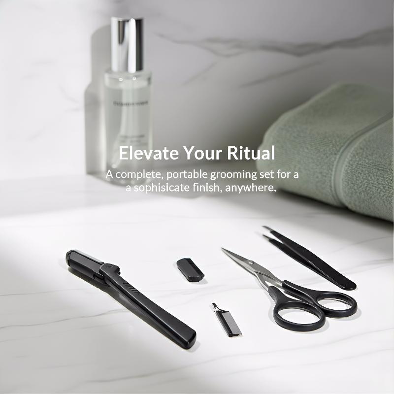 Men'S Grooming Makeup - Roestvrijstalen wenkbrauwverzorgingsset 3-delige set voor dames