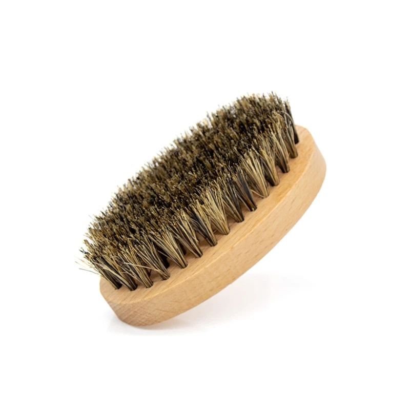 Men Grooming Hygiene - Baardverzorgingsborstel Ovale mannenbaardborstel voor gezichtshaar Zachte