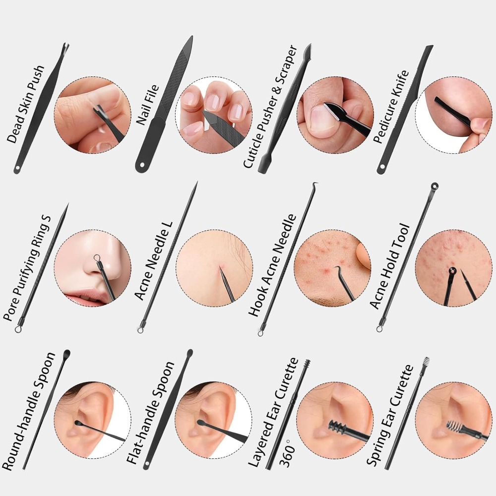26-delige manicure-nagelknippe - Mens Grooming Kit Case recensie en prijs