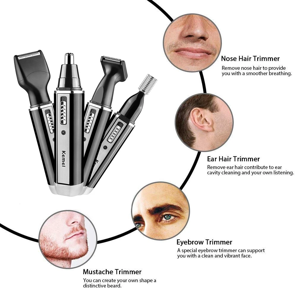Kemei 4-in-1 trimmer voor mann - Men Grooming Hygiene recensie en prijs