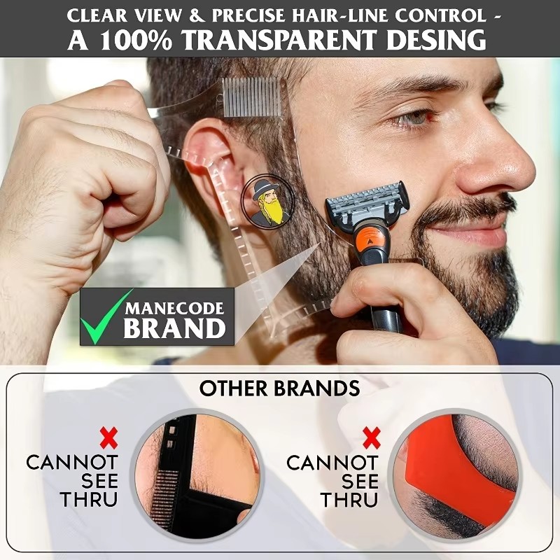 1/2/3-delige plastic baardkam  - Men'S Grooming Makeup recensie en prijs